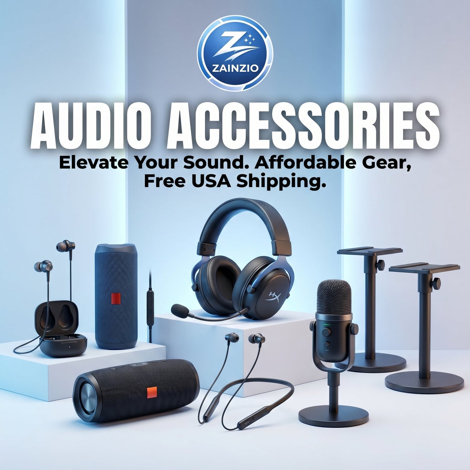 Elevate the way you listen, create, and game with Zainzio's Audio Accessories collection — affordable sound gear for every lifestyle, shipped free to your door anywhere in the USA.