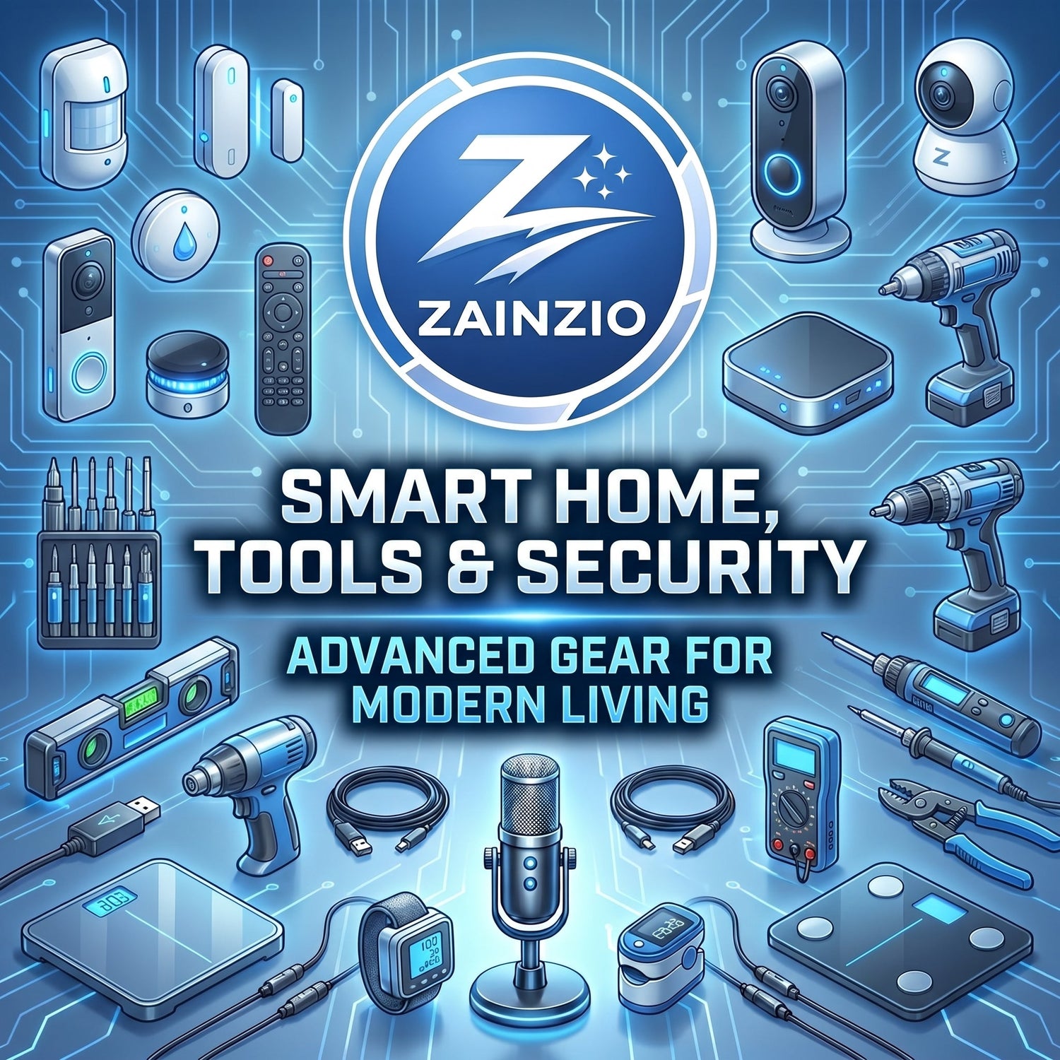 Monitor, fix, automate, and protect your home more intelligently with Zainzio's Smart Home, Tools &amp; Security collection — the most practical and empowering gadgets for anyone who takes their home seriously.