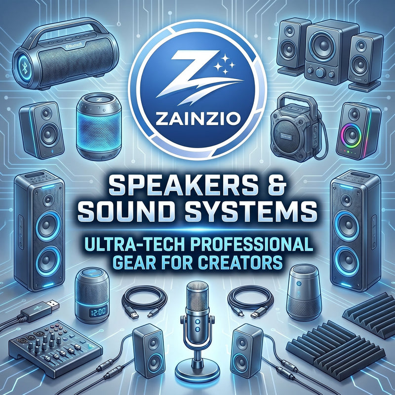 Fill any space with sound that actually moves you using Zainzio's Speakers &amp; Sound Systems collection — everything from compact everyday Bluetooth speakers to full karaoke and party setups, all at prices that make great audio accessible to everyone.
