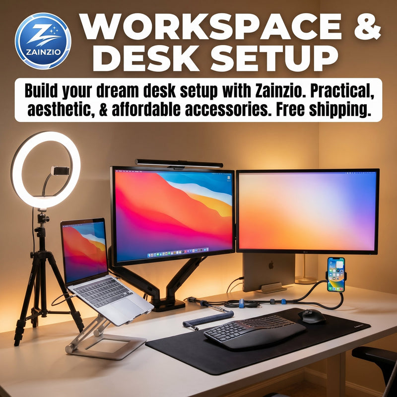 Build the desk setup you've always wanted with Zainzio's Workspace & Desk Setup collection.