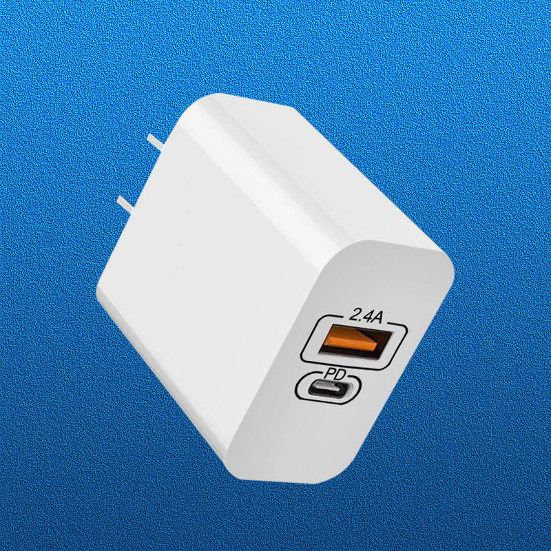 Travel Wall Charger, 2.4A Fast Charger, Zainzio Power Block, USB Plug Adapter, Dual Voltage Charger, Compact Phone Charger, Android Wall Plug