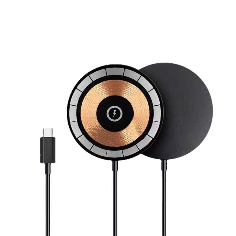 Magnetic Wireless Charger, 15W Fast Charger, Zainzio Wireless, iPhone Magnetic Charging, Ultra Thin Charger, Qi Fast Charging Pad, Snap On Phone Charger