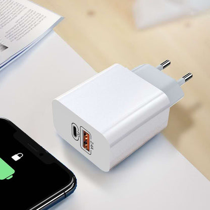 Travel Wall Charger, 2.4A Fast Charger, Zainzio Power Block, USB Plug Adapter, Dual Voltage Charger, Compact Phone Charger, Android Wall Plug