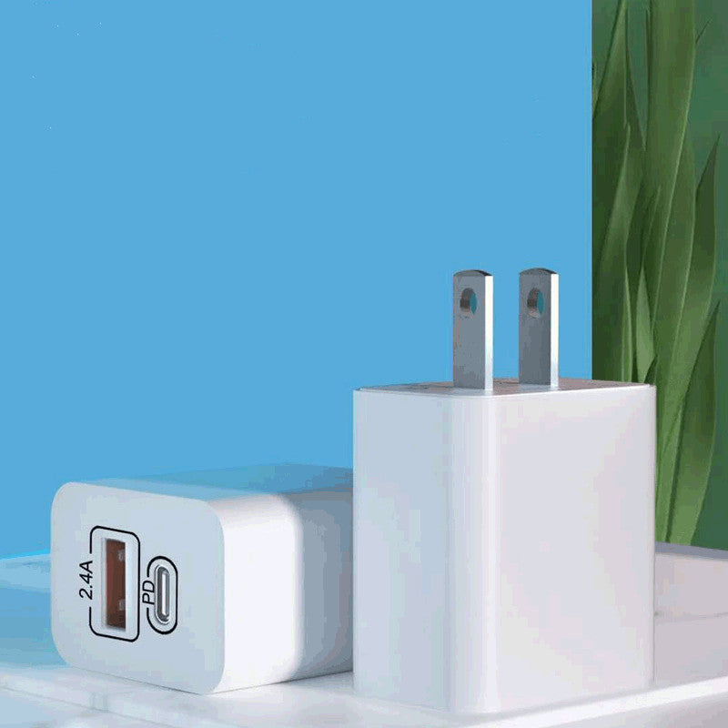 Travel Wall Charger, 2.4A Fast Charger, Zainzio Power Block, USB Plug Adapter, Dual Voltage Charger, Compact Phone Charger, Android Wall Plug