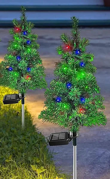 Solar Christmas Lights, Tree Pathway Lights, Zainzio Holiday, Waterproof Yard Decor, Christmas Stake Lights, Outdoor Festive Lighting, Solar Garden Trees