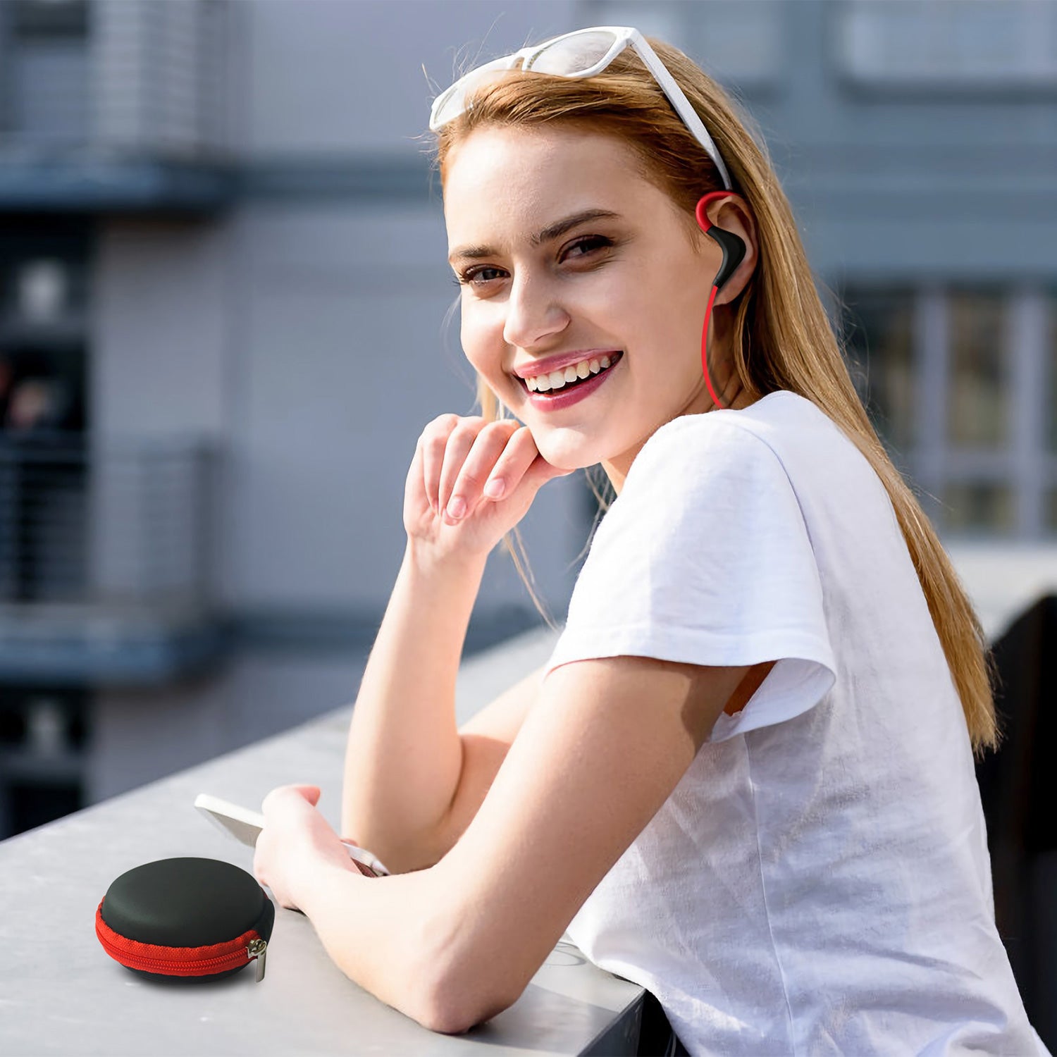 Wireless Sport Headset, Bluetooth Running Earbuds, Zainzio Audio, Noise Cancelling Headphones, Sweatproof Sport Earphones, Hiking Wireless Earbuds, Secure Fit Headset