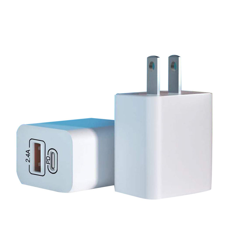 Travel Wall Charger, 2.4A Fast Charger, Zainzio Power Block, USB Plug Adapter, Dual Voltage Charger, Compact Phone Charger, Android Wall Plug