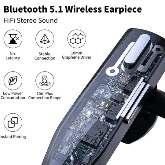Trucker Bluetooth Headset, Noise Cancelling Earpiece, Zainzio Audio, Driving Bluetooth Mic, Long Battery Headset, Business Wireless Earpiece, Dual Mic Headset