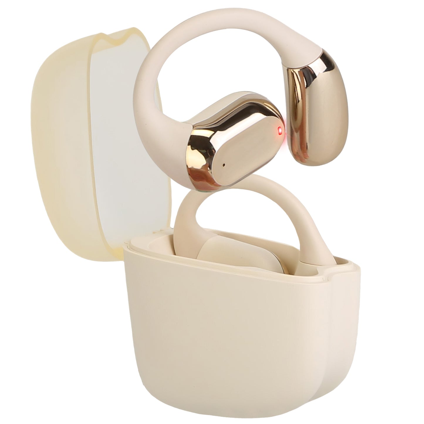 Open Ear Earbuds, Bluetooth 5.4, Zainzio Audio, Sport Headphones, Waterproof Earbuds, Running Headphones, LED Power Display
