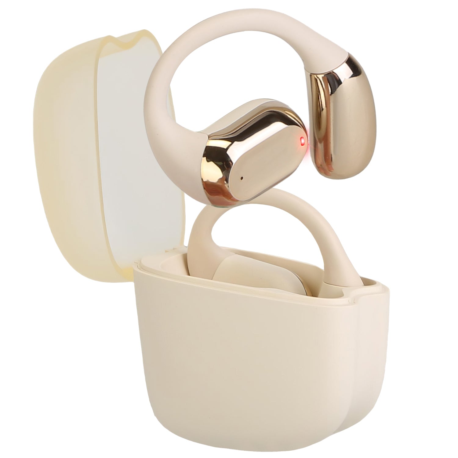 Open Ear Earbuds, Bluetooth 5.4, Zainzio Audio, Sport Headphones, Waterproof Earbuds, Running Headphones, LED Power Display