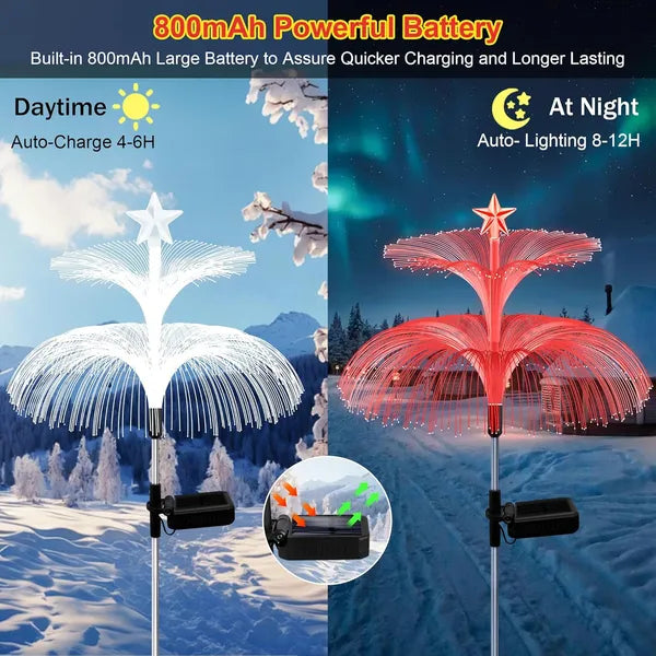 Solar Jellyfish Lights, Fiber Optic Garden, Zainzio Landscape, Color Changing Solar, Outdoor Yard Decor, Gardening Gifts, Starry Path Lights