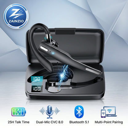 Zainzio Trucker Bluetooth 5.1 Headset – 25H Talk, CVC 8.0