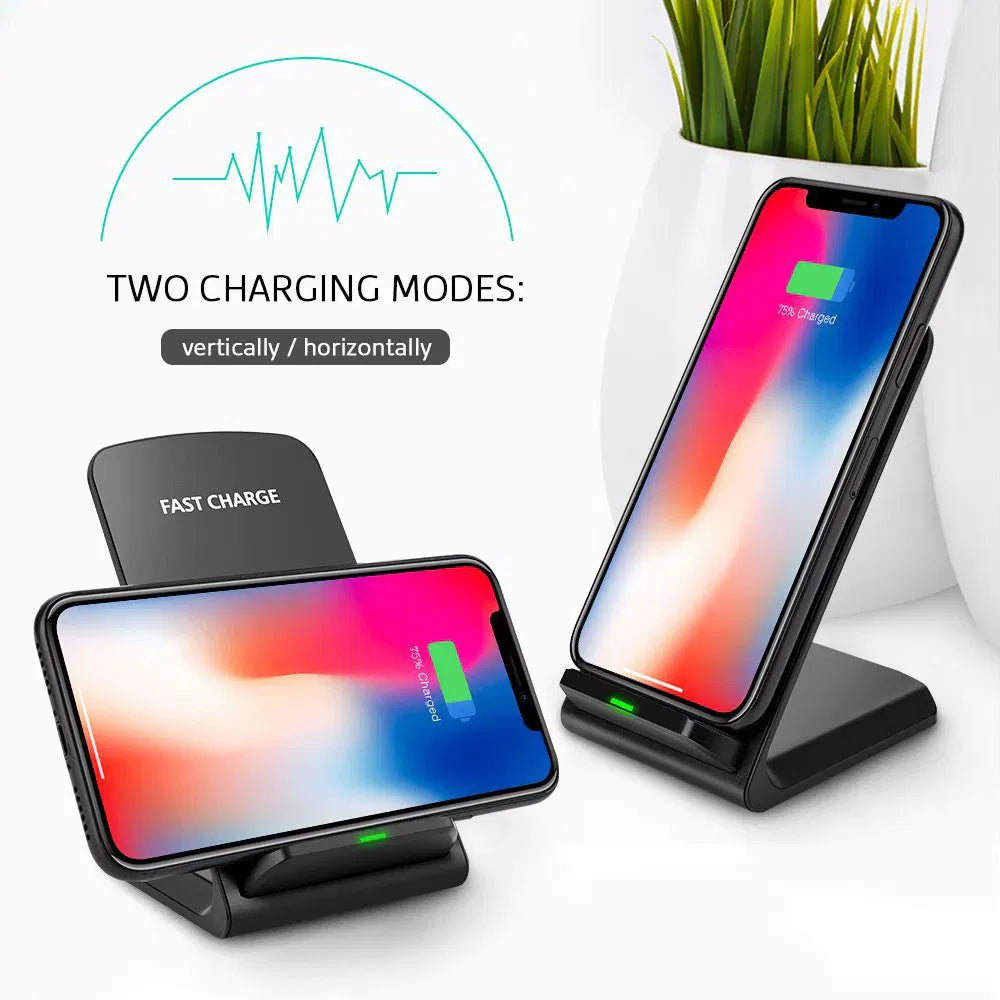 Wireless Charging Stand, Qi Fast Charger, Zainzio Tech, Desktop Phone Dock, iPhone Wireless Charger, Android Charging Pad, Universal Phone Holder