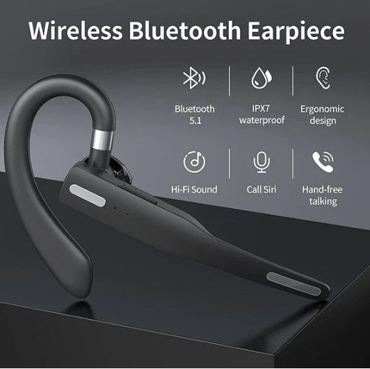 Trucker Bluetooth Headset, Noise Cancelling Earpiece, Zainzio Audio, Driving Bluetooth Mic, Long Battery Headset, Business Wireless Earpiece, Dual Mic Headset
