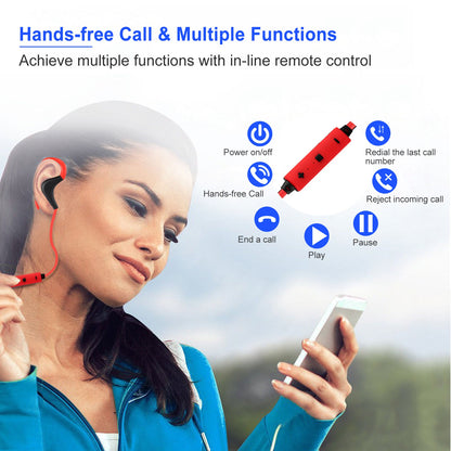 Wireless Sport Headset, Bluetooth Running Earbuds, Zainzio Audio, Noise Cancelling Headphones, Sweatproof Sport Earphones, Hiking Wireless Earbuds, Secure Fit Headset