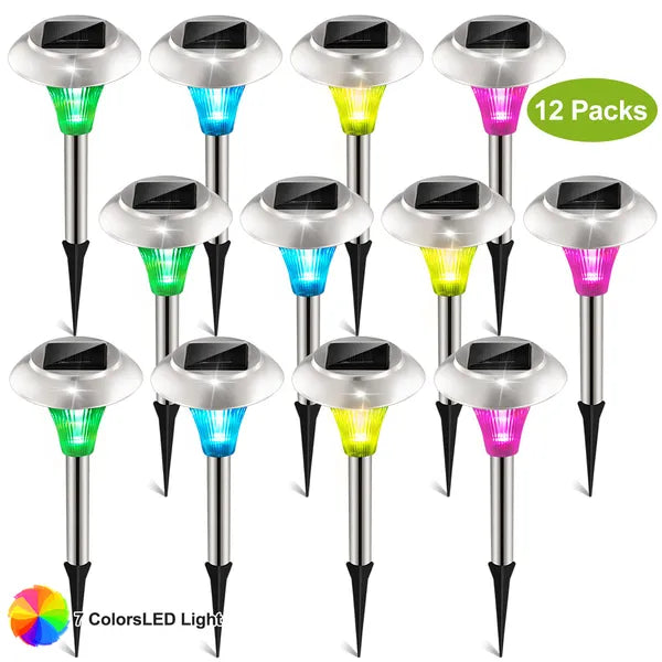 Color Changing Solar, Pathway Lighting, Zainzio Landscape, Waterproof Garden Lights, Outdoor LED Stakes, Bulk Solar Lights, Yard Decor