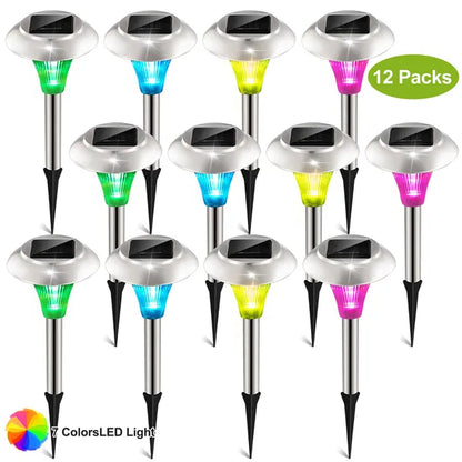 Color Changing Solar, Pathway Lighting, Zainzio Landscape, Waterproof Garden Lights, Outdoor LED Stakes, Bulk Solar Lights, Yard Decor
