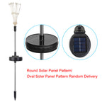 Solar-powered pest control device with round and oval solar panels on a white background.