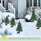 Solar Christmas Lights, Tree Pathway Lights, Zainzio Holiday, Waterproof Yard Decor, Christmas Stake Lights, Outdoor Festive Lighting, Solar Garden Trees