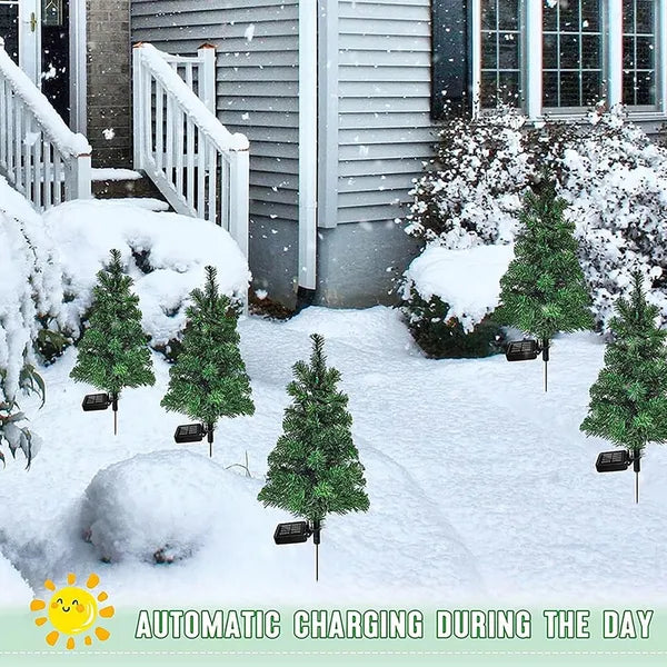 Solar Christmas Lights, Tree Pathway Lights, Zainzio Holiday, Waterproof Yard Decor, Christmas Stake Lights, Outdoor Festive Lighting, Solar Garden Trees