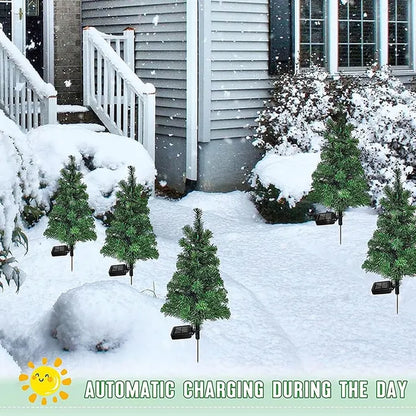 Solar Christmas Lights, Tree Pathway Lights, Zainzio Holiday, Waterproof Yard Decor, Christmas Stake Lights, Outdoor Festive Lighting, Solar Garden Trees