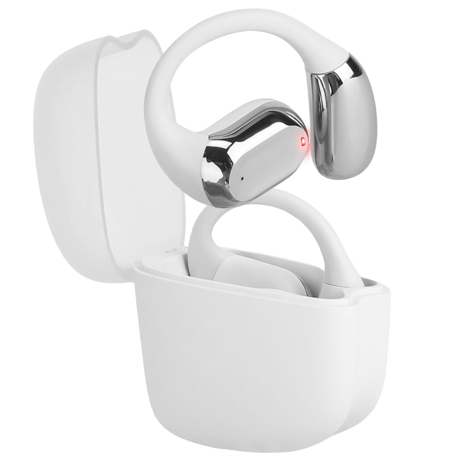 Open Ear Earbuds, Bluetooth 5.4, Zainzio Audio, Sport Headphones, Waterproof Earbuds, Running Headphones, LED Power Display