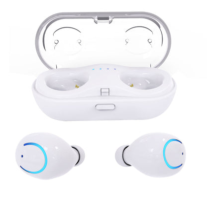 TWS Wireless Earbuds, Bluetooth Stereo Headphones, Zainzio Audio, Noise Reducing Earbuds, Portable Charging Pod, Hands-free Earphones, White TWS Earbuds
