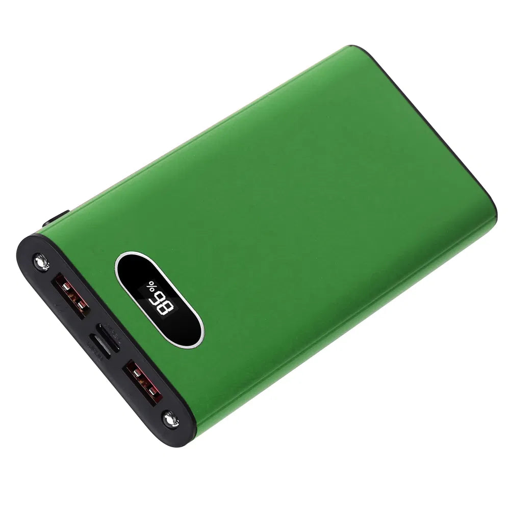 20000mAh Power Bank, Fast Portable Charger, Zainzio Tech, 22.5W Fast Charging, Type-C Power Bank, LED Digital Battery, Slim Travel Charger