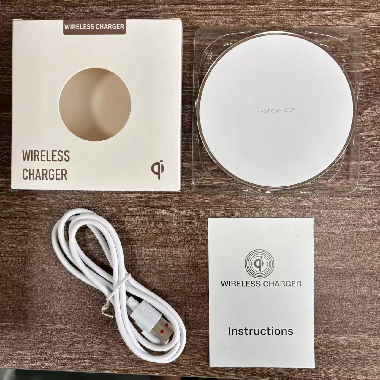 Wireless Charging Pad, Ultra Thin Charger, Zainzio Power, Aluminum Qi Charger, Fast Charging Disc, Slim Phone Charger, Type C Charging Pad