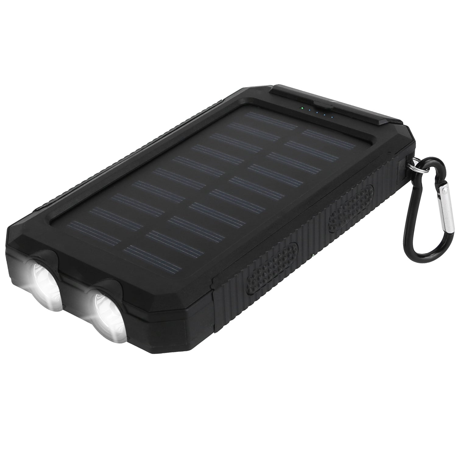 Solar Power Bank, Outdoor Portable Charger, Zainzio Survival, Camping Power Pack, Dual USB Charger, Compass Power Bank, SOS LED Flashlight
